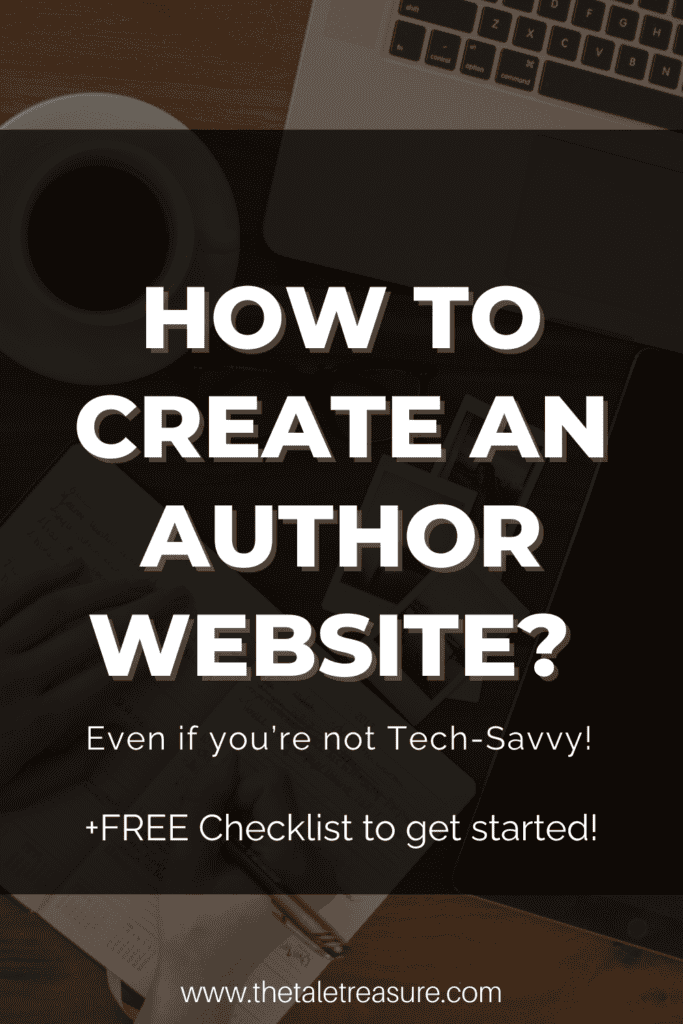 Pin for creating an author website