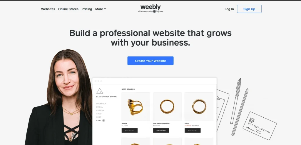 best website builder for authors