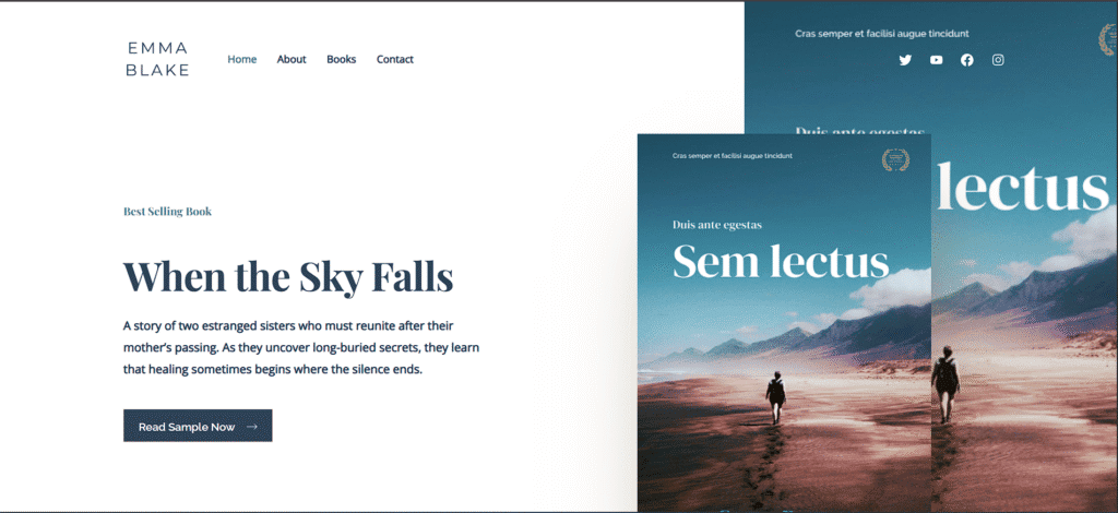 must-have author website pages