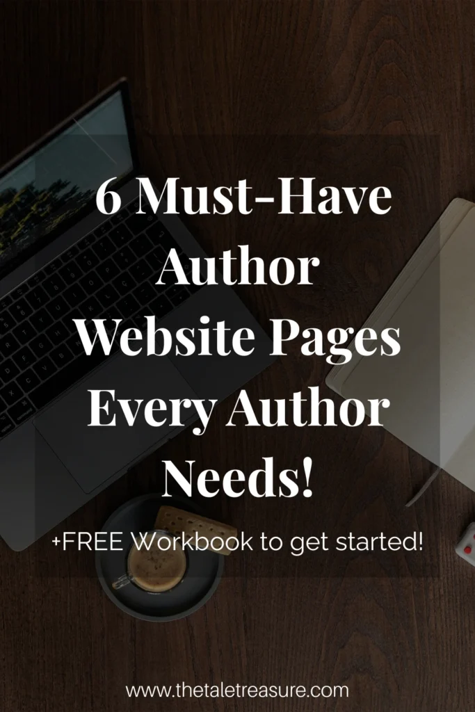 essential pages for author website