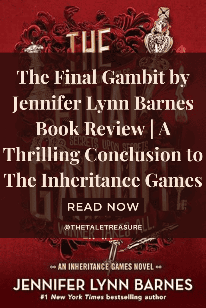 Pinterest Pin titled The Final Gambit Book Review
